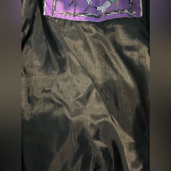 Vintage Dress the Bone Tie Dye Leopard Purple and Orange Quilted Ski Jac… - Picture 9 of 14